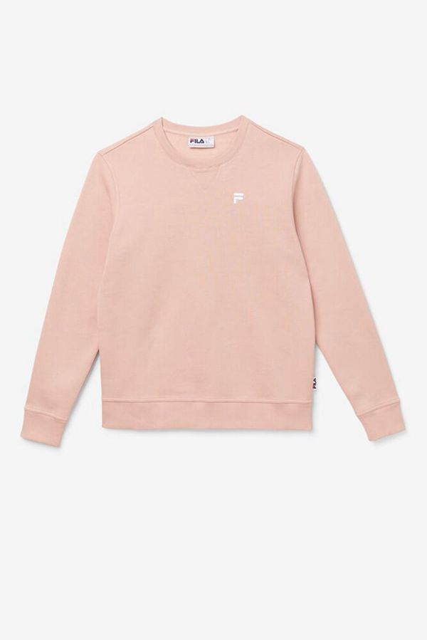 Fila Kieve Luxe Crewneck Women's Sweatshirts - Rose,NZ 78-85319